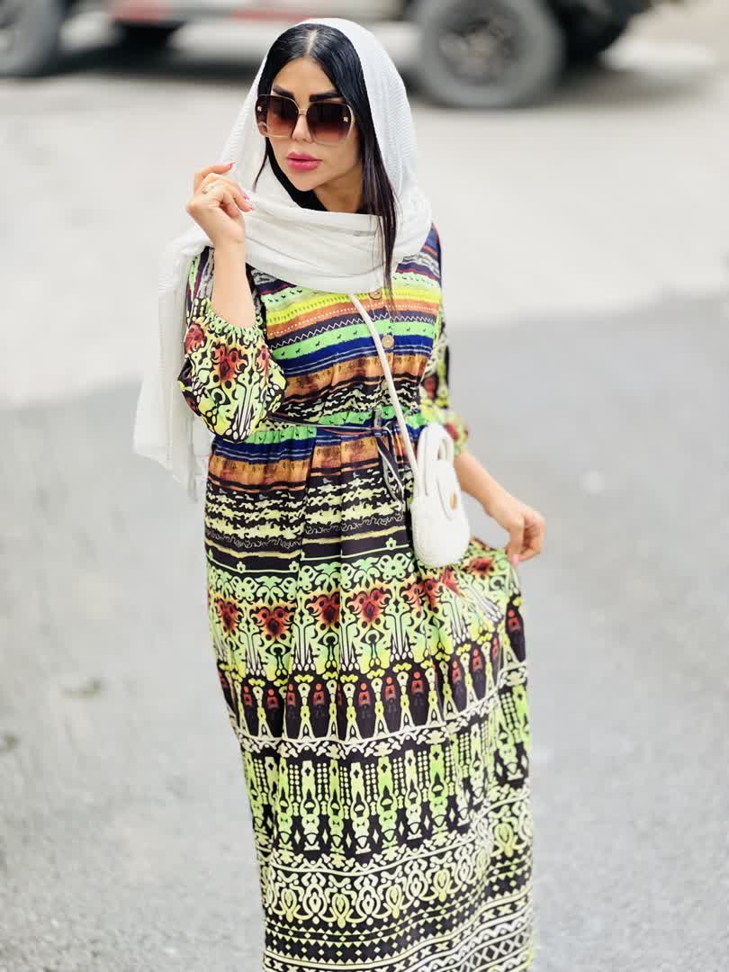 پیراهن آبرنگی 2566